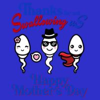 Thanks For Not Swallowing Us Happy MotherS Day Funny Gift Button