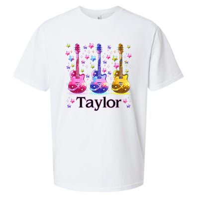 Taylor First Name Personalized Groovy 80S Sueded Cloud Jersey T-Shirt