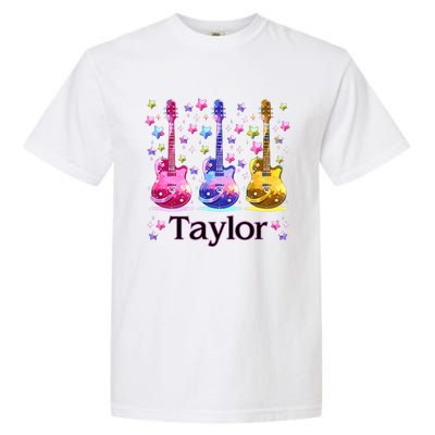 Taylor First Name Personalized Groovy 80S Garment-Dyed Heavyweight T-Shirt