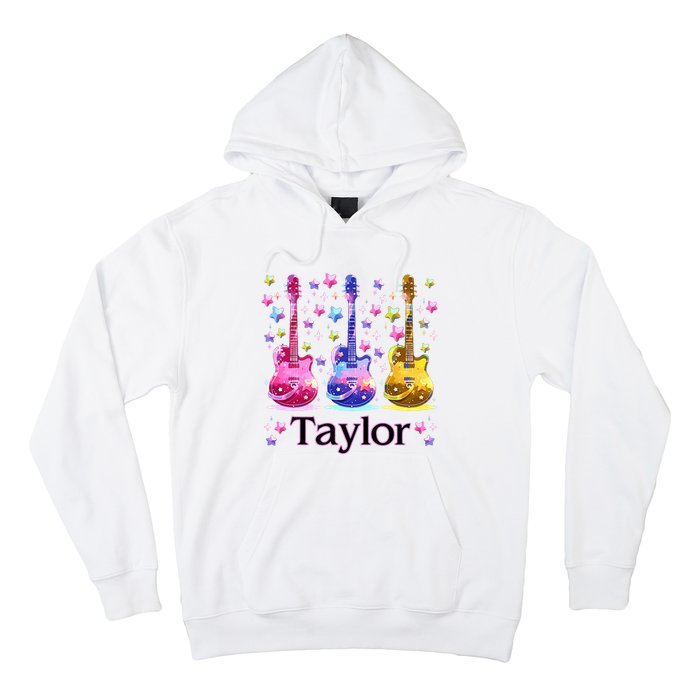 Taylor First Name Personalized Groovy 80S Hoodie