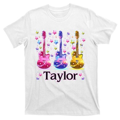 Taylor First Name Personalized Groovy 80S T-Shirt