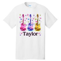 Taylor First Name Personalized Groovy 80S Tall T-Shirt