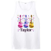 Taylor First Name Personalized Groovy 80S PosiCharge Competitor Tank