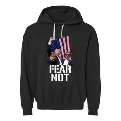 Trump Fear Not Trump Fist Trump 2024 Garment-Dyed Fleece Hoodie