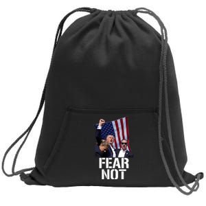 Trump Fear Not Trump Fist Trump 2024 Sweatshirt Cinch Pack Bag