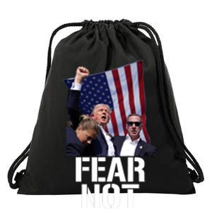 Trump Fear Not Trump Fist Trump 2024 Drawstring Bag