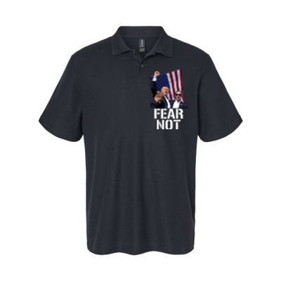 Trump Fear Not Trump Fist Trump 2024 Softstyle Adult Sport Polo