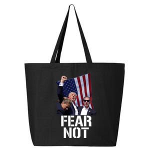 Trump Fear Not Trump Fist Trump 2024 25L Jumbo Tote