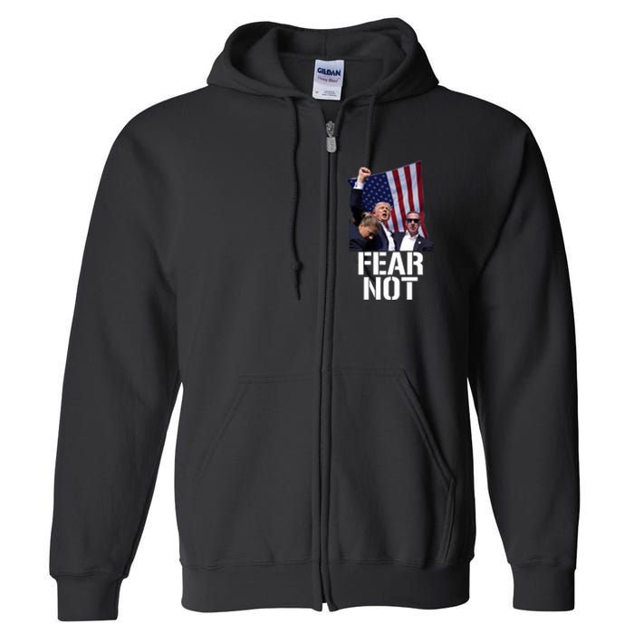 Trump Fear Not Trump Fist Trump 2024 Full Zip Hoodie