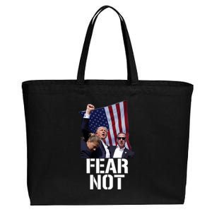 Trump Fear Not Trump Fist Trump 2024 Cotton Canvas Jumbo Tote