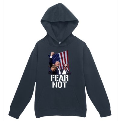 Trump Fear Not Trump Fist Trump 2024 Urban Pullover Hoodie