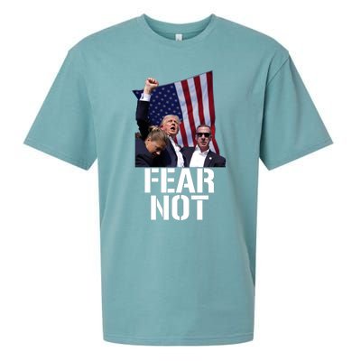 Trump Fear Not Trump Fist Trump 2024 Sueded Cloud Jersey T-Shirt