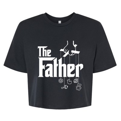 The Father New Daddy Expecting Baby Gift Bella+Canvas Jersey Crop Tee