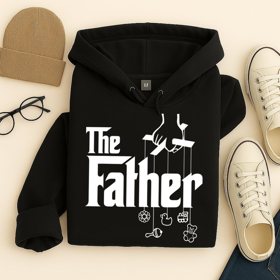 The Father New Daddy Expecting Baby Gift Hoodie