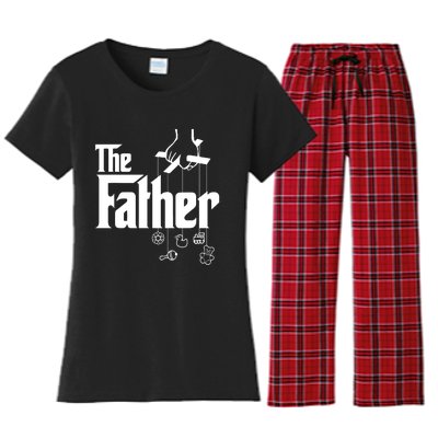 The Father New Daddy Expecting Baby Gift Women's Flannel Pajama Set