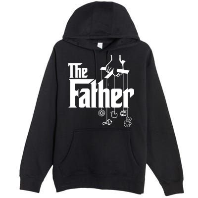 The Father New Daddy Expecting Baby Gift Premium Pullover Hoodie