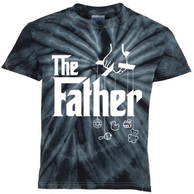 The Father New Daddy Expecting Baby Gift Kids Tie-Dye T-Shirt