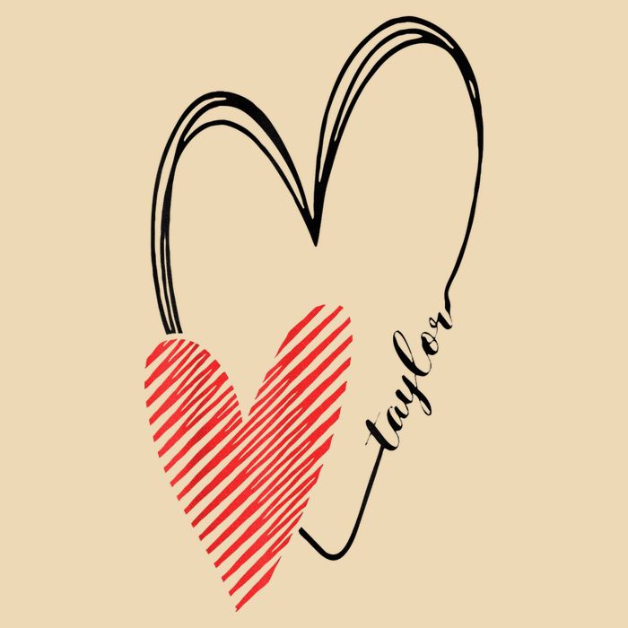 Taylor First Name I Love Taylor Girl With Heart Zip Tote Bag