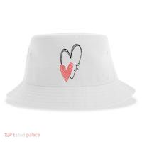 Taylor First Name I Love Taylor Girl With Heart Sustainable Bucket Hat