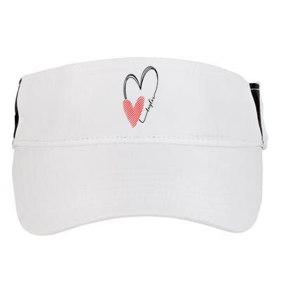 Taylor First Name I Love Taylor Girl With Heart Adult Drive Performance Visor