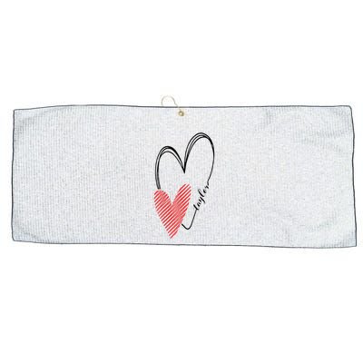 Taylor First Name I Love Taylor Girl With Heart Large Microfiber Waffle Golf Towel