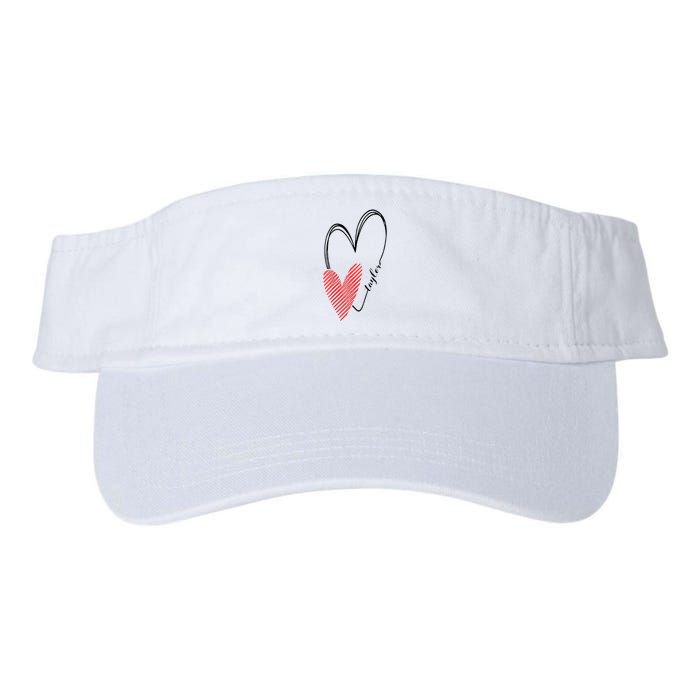 Taylor First Name I Love Taylor Girl With Heart Visor