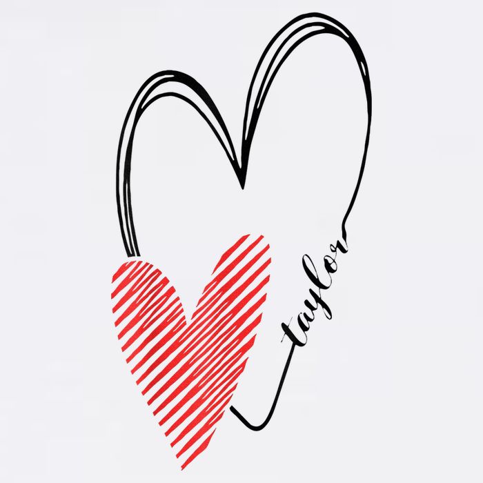 Taylor First Name I Love Taylor Girl With Heart Visor