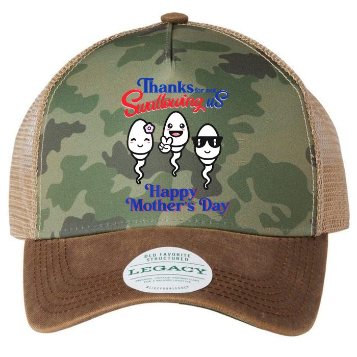 Thanks For Not Swallowing Us Happy Mother's Day Father's Day Legacy Tie Dye Trucker Hat
