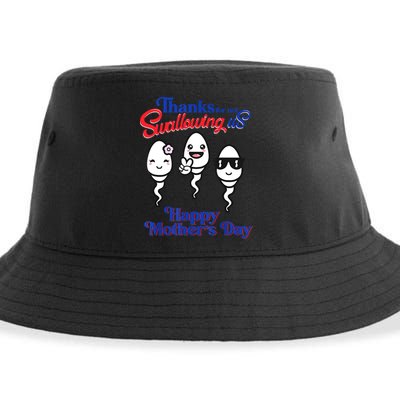 Thanks For Not Swallowing Us Happy Mother's Day Father's Day Sustainable Bucket Hat