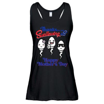 Thanks For Not Swallowing Us Happy Mother's Day Father's Day Ladies Essential Flowy Tank
