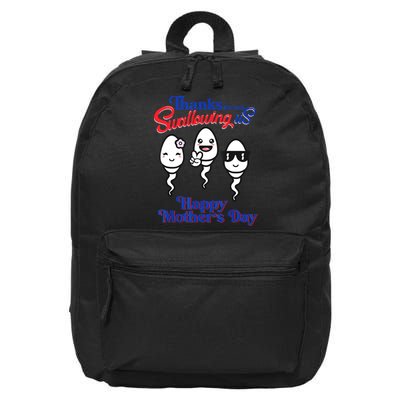 Thanks For Not Swallowing Us Happy Mother's Day Father's Day 16 in Basic Backpack