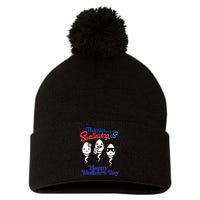 Thanks For Not Swallowing Us Happy Mother's Day Father's Day Pom Pom 12in Knit Beanie