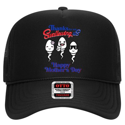 Thanks For Not Swallowing Us Happy Mother's Day Father's Day Trucker Hat
