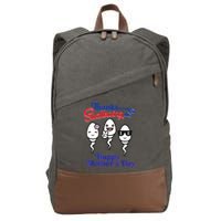 Thanks For Not Swallowing Us Happy Mother's Day Father's Day Cotton Canvas Backpack