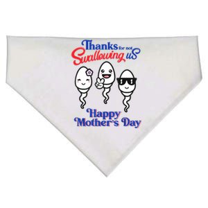 Thanks For Not Swallowing Us Happy Mother's Day Father's Day USA-Made Doggie Bandana