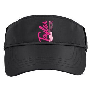 Taylor First Name Personalized Groovy 80S Adult Drive Performance Visor