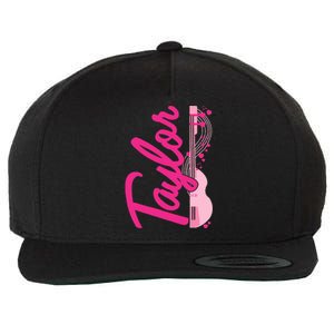 Taylor First Name Personalized Groovy 80S Wool Snapback Cap