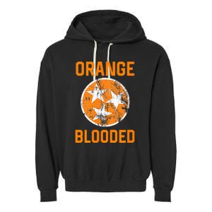 Tennessee Fan Orange Blooded Vol Sports Fan State Flag TN Garment-Dyed Fleece Hoodie