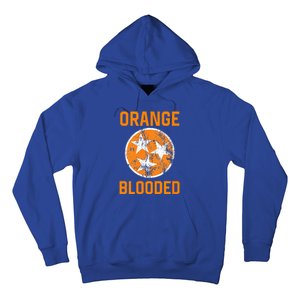 Tennessee Fan Orange Blooded Vol Sports Fan State Flag TN Hoodie