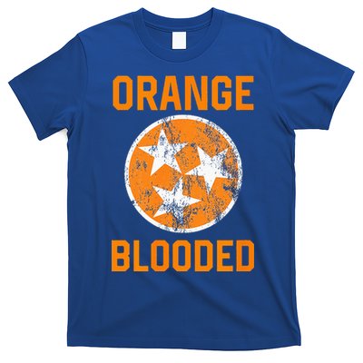 Tennessee Fan Orange Blooded Vol Sports Fan State Flag TN T-Shirt