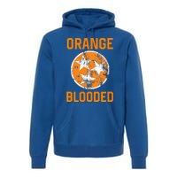 Tennessee Fan Orange Blooded Vol Sports Fan State Flag TN Premium Hoodie