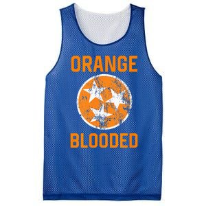 Tennessee Fan Orange Blooded Vol Sports Fan State Flag TN Mesh Reversible Basketball Jersey Tank