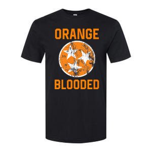 Tennessee Fan Orange Blooded Vol Sports Fan State Flag TN Softstyle CVC T-Shirt