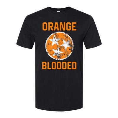 Tennessee Fan Orange Blooded Vol Sports Fan State Flag TN Softstyle CVC T-Shirt