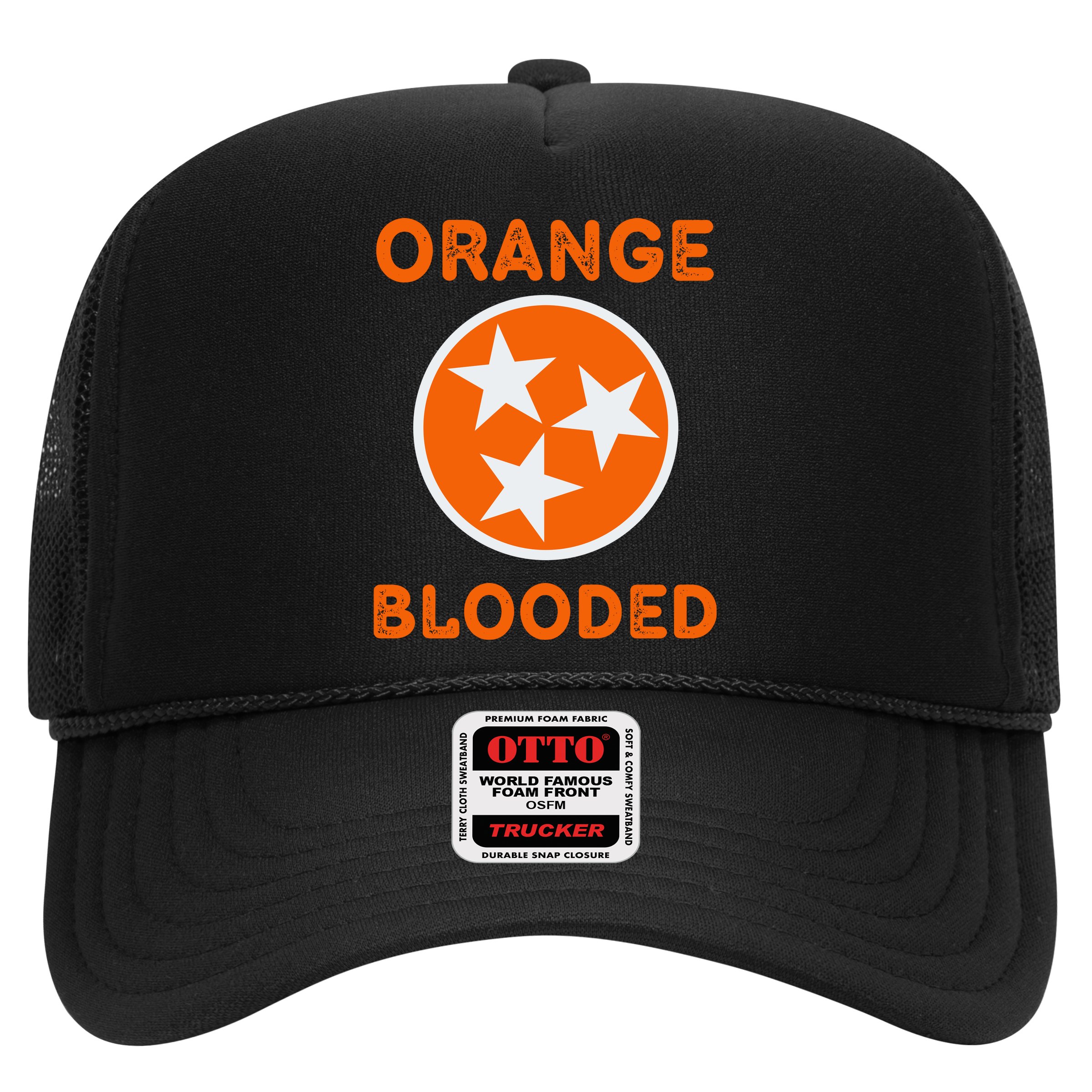 Tennessee Fan Orange Blooded Vol Sports Fan State Flag TN Hat