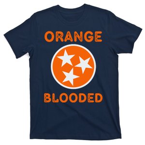 Tennessee Fan Orange Blooded Vol Sports Fan State Flag TN T-Shirt