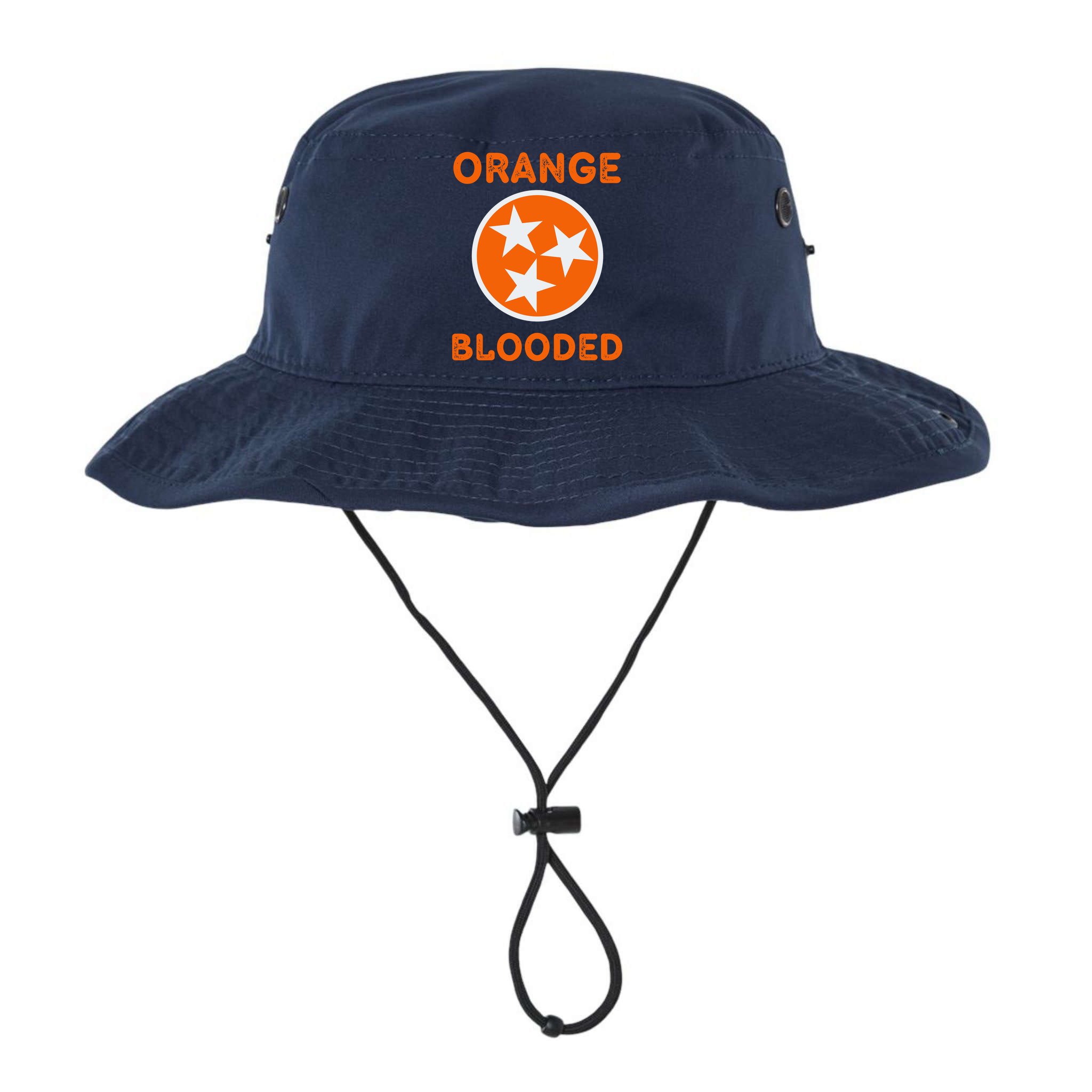 Tennessee Fan Orange Blooded Vol Sports Fan State Flag TN Bucket Hat