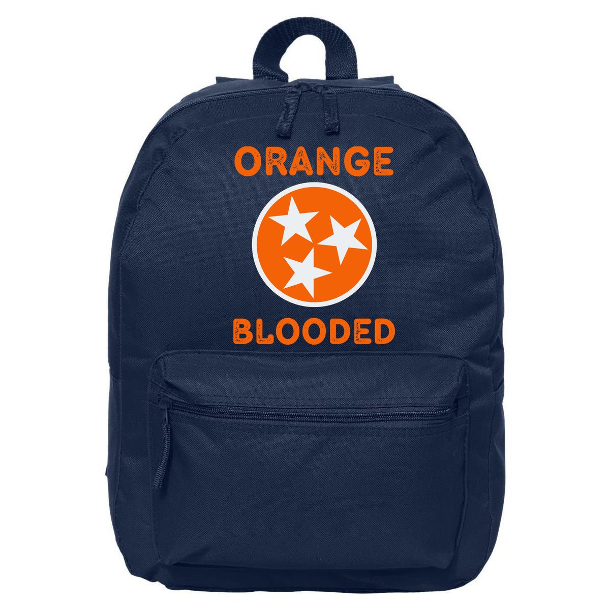 Tennessee Fan Orange Blooded Vol Sports Fan State Flag TN 16 in Basic Backpack