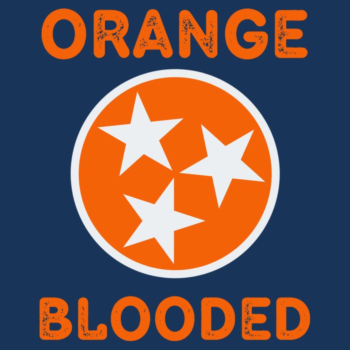 Tennessee Fan Orange Blooded Vol Sports Fan State Flag TN Baby Bodysuit