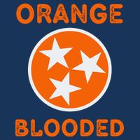 Tennessee Fan Orange Blooded Vol Sports Fan State Flag TN Womens T-Shirt